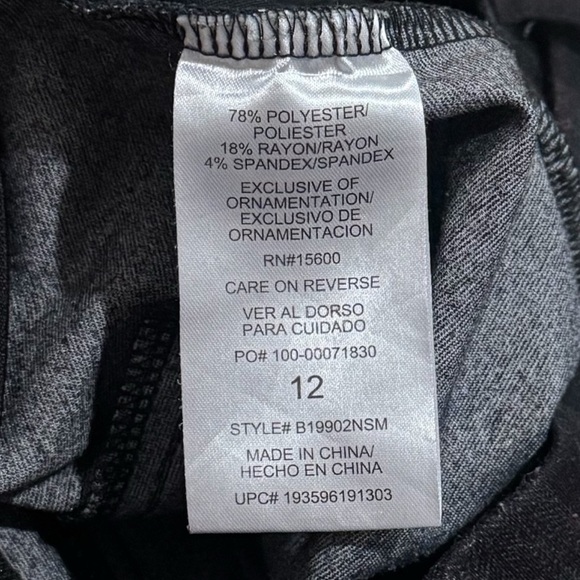 Democracy Ab Technology Plaid Pull on Belted Stretch Pants Careerwear Size 12 - Picture 8 of 12